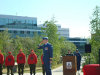 Brig. Gen. David Millar Saluting members of JTFN and 1 Ranger Patrol.