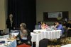 Addressing Delegates from across the Canadian Arctic at the 2011 NWT Climate Change Forum in Yellowknife.