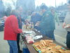 Dennis and his Yellowknife Constituency Assistant Heather Oliver serve food to BBQ attendees.