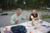 Picnic with Dennis Bevington, Member of Parliament, at the Yellowknife River