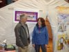 Northern Arts Festival Inuvik, Dennis Bevingtonn MP with Ann Timmins Artist