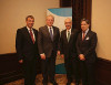 MP Johann Saathoff, VP Al Gore, MP Dennis Bevington, and WPI Chairman Joe Cari