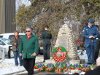 Yellowknife Mayor Gordon VanTighem after laying a wreath on behalf of the City.