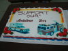 Three cakes, made by Yellowknife Direct Charge Co-op and designed by the MPs communications assistant, Tara Kearsey, were a big hit with RCMP, Fire and JTFN officials.