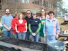 The BBQ organizers and volunteers pose for a group photo following a very successful event. From left to right are: Yellowknife Deputy Mayor Mark Heyck; Yellowknife Constituency Assistant Heather Oliver, Yellowknife Communications Assistant Tara Kearsey; WSCC Public Relations Manager Dave Grundy; WSCC Artistic Director Amy Doerksen; and Kathryn Paton and Joanne Rogers from the Northern Territories Federation of Labour.