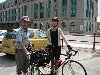 Dennis & Joan ready to go on their bike tour.