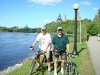while in Ottawa, Dennis and his son Nick caught some exercise and biked around scenic Ottawa.