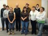 Dennis Bevington with students from the Thebacha Campus of Aurora College, Fort Smith NWT (Business Program)