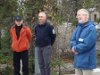 Deputy Premier and Environment Minister Michael Miltenberger, and Dennis listen to Weledeh MLA Bob Bromley outlining the GNWT's environmental strategy.