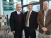 "The Inuvik Circle" Dennis with Inuvik Twin Lakes MLA and Minister of MACA Robert McLeod and Inuvik Mayor His Worship Denny Rodgers.