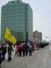 Members of Scouts, Girl Guides, Beavers, Cubs, and Brownies join the parade