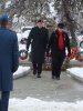 Mrs. Anderson, lays a wreath as a silver cross mother. She lost her son Jordan Anderson in the current war in Afghanistan.